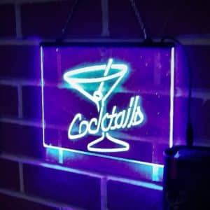 Barbarian Neon LED 'Cocktails' Sign