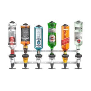 6 bottles wall mounted optics for home bar