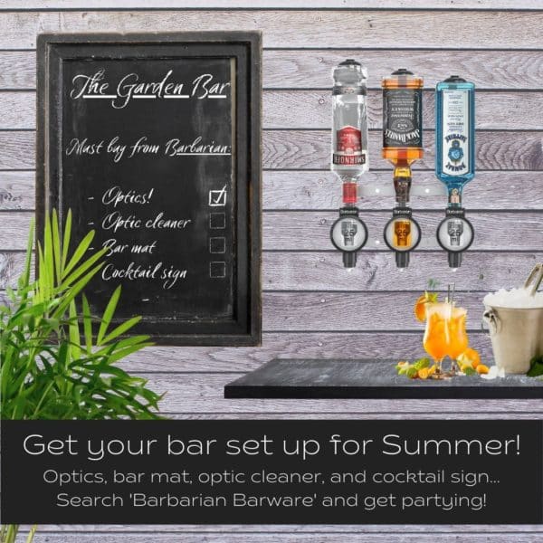 Bar Optics for Spirits Wall Rack 3 Bottle Professional - Image 3