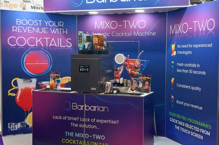 Automatic Cocktail Machine at The Big Hospitality Expo, London 2022